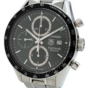 Tag Heuer 41mm Men's Carrera Limited Edition Highlands Scotland SS Watch CV2012!
